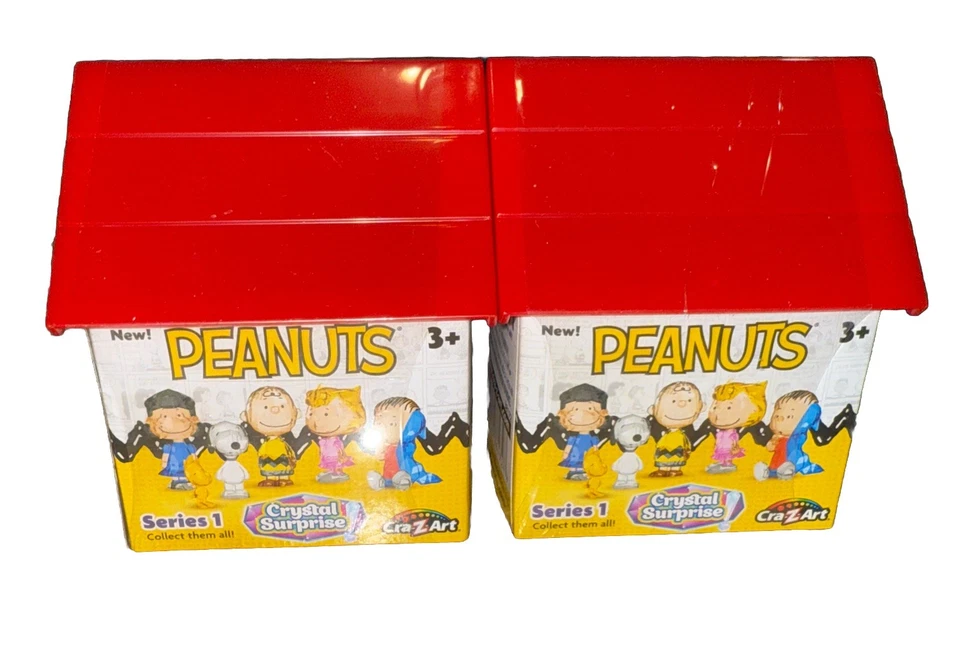 Lote de 2- Figuras Sorpresa Cristal CACAHUETES Serie 1 CraZArt-WOODSTOCK SNOOPY NUEVO Foto 3 de 4