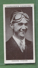 HOWARD HUGHES USA 1939 CHURCHMAN KINGS OF SPEED TOBACCO CARD #6 HOWARD HUGHES USA 1939 CHURCHMAN KINGS OF SPEED TOBACCO CARD #6