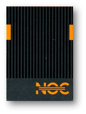 NOC3000X3 : Black/Orange (Human) Poker Karten Spielkarten