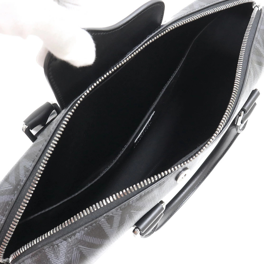 Christian Dior CD Diamond Lango 2way Shoulder Business Bag Briefcase Crossbody C image 2