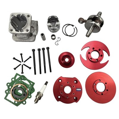 Tuning Zylinder 49cc 44mm 31 Teile Big Bore 6 Pocket Bike Dirt Bike ATV HMParts