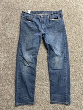 Levi's 502 Men's Jeans Blue Denim W34 L32 Cotton Stretch Medium Wash