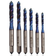 Spiral Flute SAE Tap Set Machine Tap Bits Thread