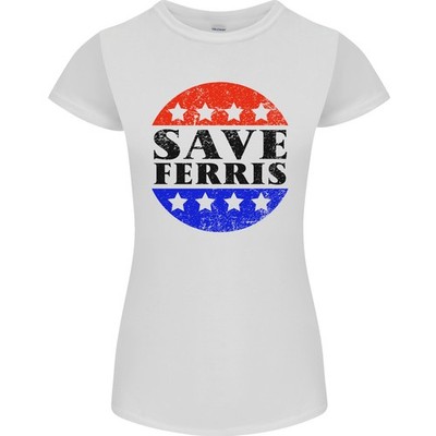 Save Ferris Distressed Damen Petite Schnitt T-Shirt