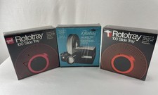 Lot of 3  NEW GAF Rototray 100 Slide Tray Projector - Sawyer's 2 x 2 Slides