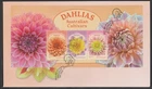 AUSTRALIA 2026 DAHLIAS FLOWERS  block, MINISHEET  V F Used on FDC  - in stock