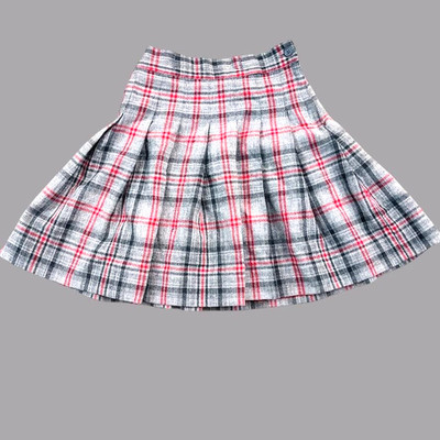 Vtg Parker Plaid Skirt Womens 6 Pleated Wool Blend Made In USA Short Mini Skirt