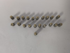 lot of 21 White Mackie Mixer Original Knobs Mixing Board