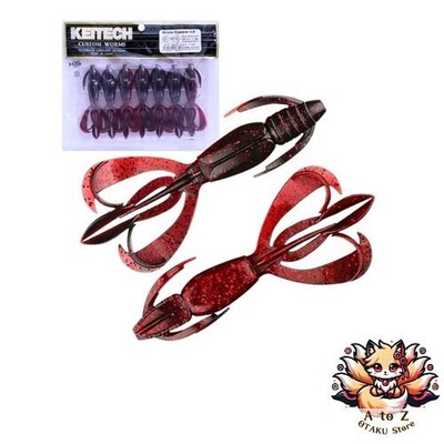 NEW Keitech Crazy Flapper 3.6 inch #411 Black Cherry