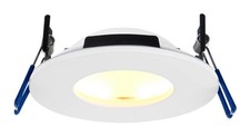 Image of Downlight White OrbitalPro 4CCT LED Fixed Matt 9w IP65 Dimmable 110mm Saxby