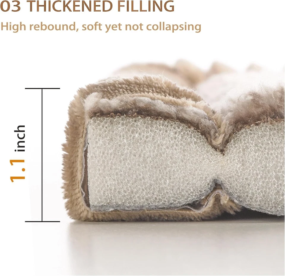 Memory Foam Dog Crate Bed Mat Non-Slip Washable Kennel Pad for Dogs - Image 3 of 4