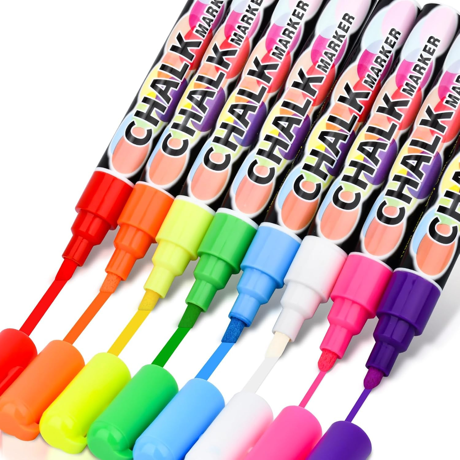 , Wet Erase Markers For Blackboards Bold Color Neon Chalk Ma