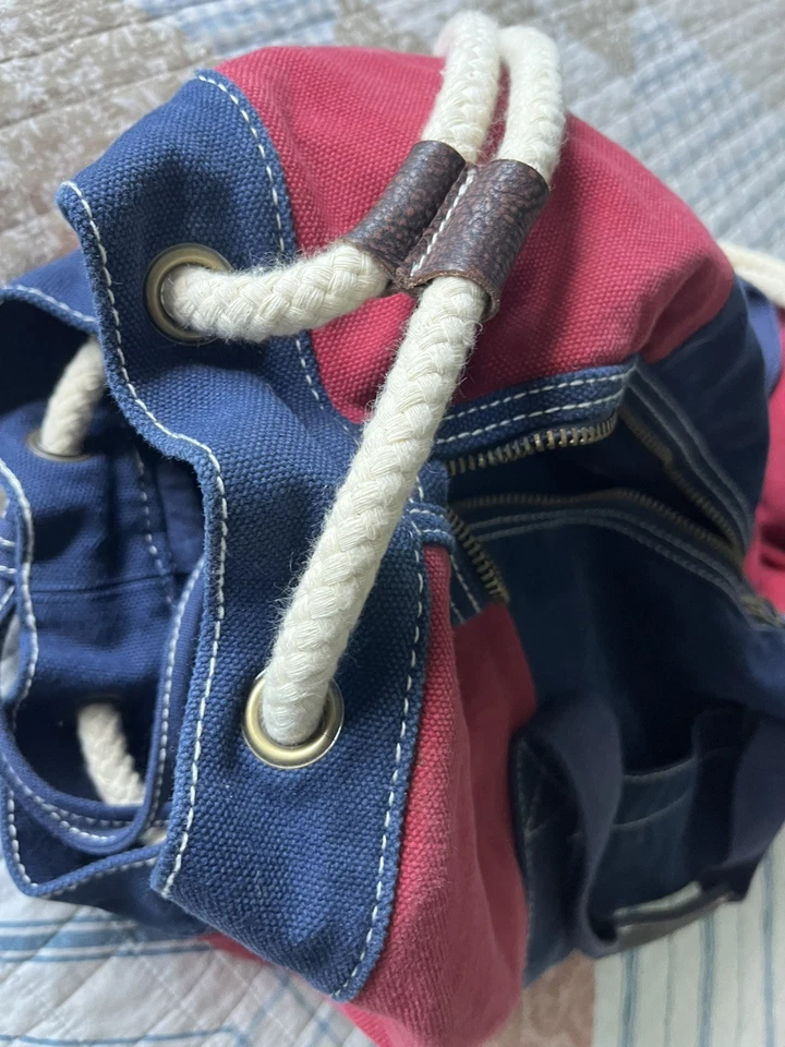 J, Crew Heavy Multi Color Canvas Duffle Bag - Image 4 of 4