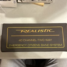 Realistic 40 Channel Two Way Emergency Citizen Band System TRC-412 CB See Photos