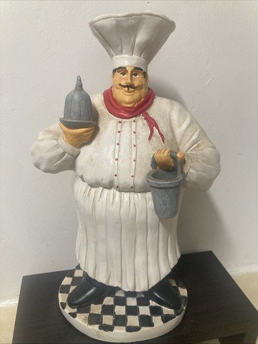 Chef Cook Restaurant Decor Figurine French Chef Figurine 10.5 Inches