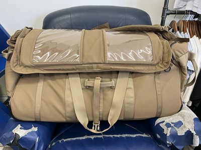 ForceProtector Gear Tactical Gear Bag Tan Wheels Mesh Pockets 4 Compartments