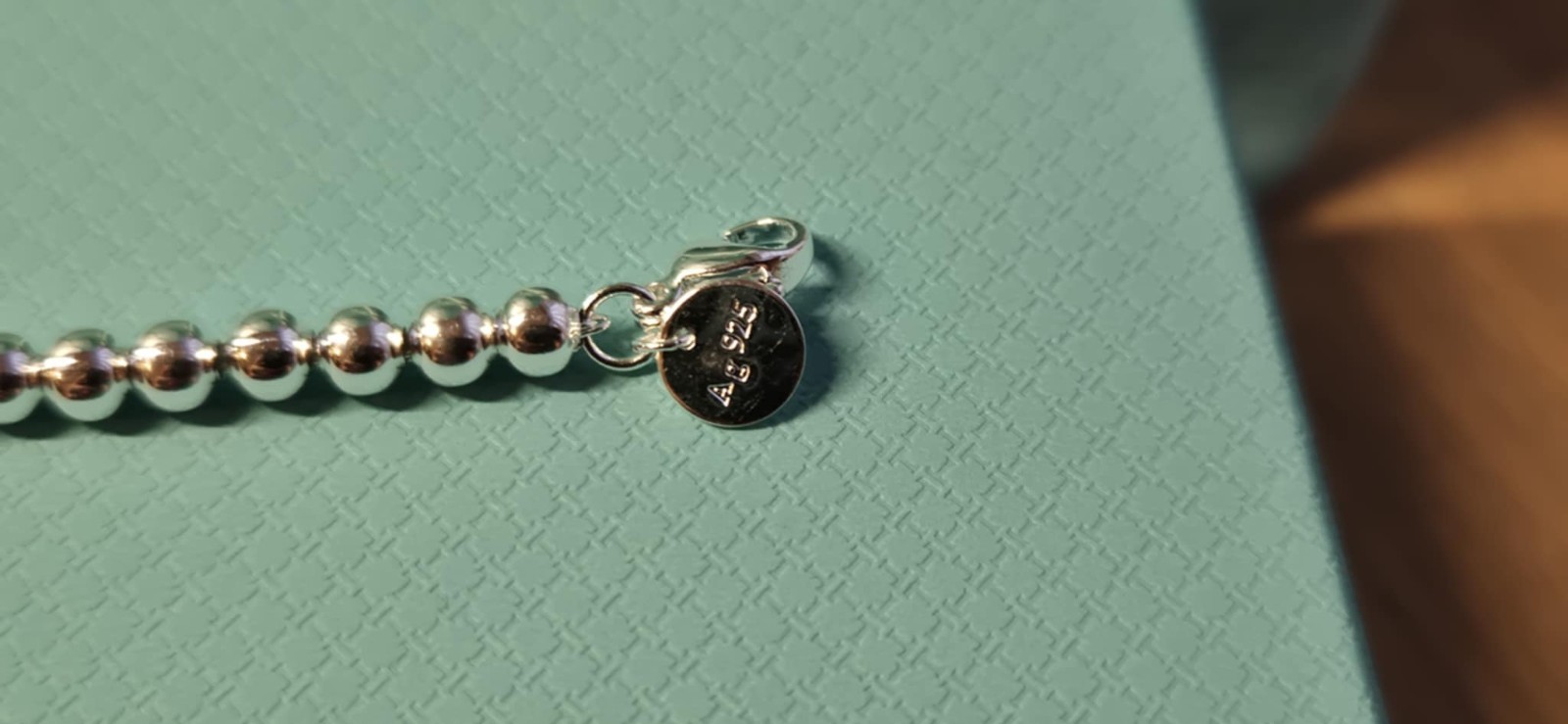 Authentic Style Tiffany Red Heart Tag Bracelet 17cm, Full Packaging