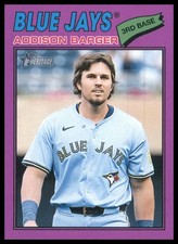 2026 Topps Heritage #370 Addison Barger Light Purple