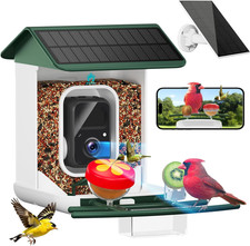 Smart Bird Feeder with Camera-Ai Identify 11,000 Species, 2K HD Auto Capture Bi