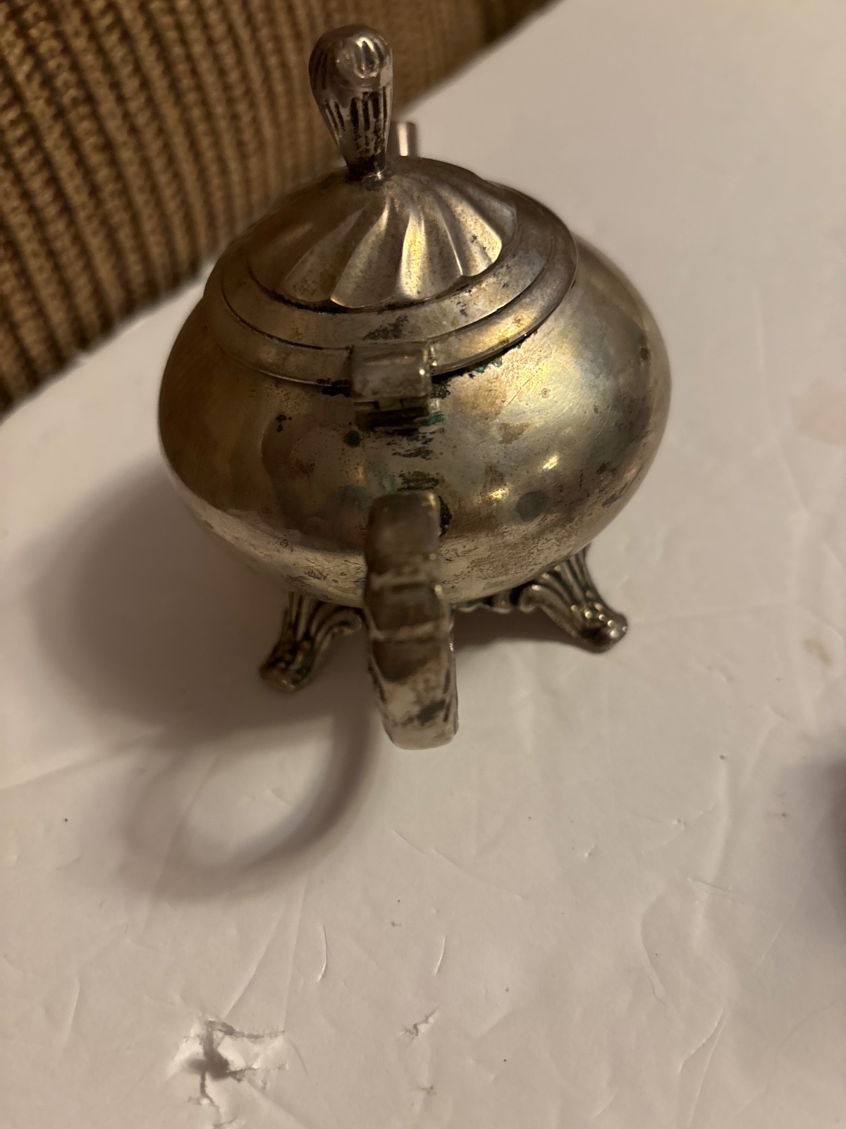 Individual silver plate teapot "Seasons" by Fritz Floyd made India