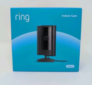 NEW Anneau Cam intérieur 2nd Gen Sécurité intelligente du plug-in WiFi Noir avec couverture de confidentialité