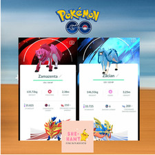 Pokemon shiny Zamazenta / Zacian with Special Background - Trade 20k OR PTC