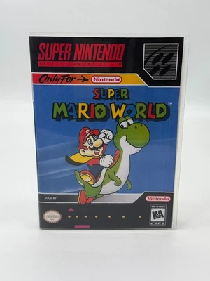 Super Mario World Super Nintendo SNES NTSC-U/C Modul + Anleitung - Bild 1 von 4