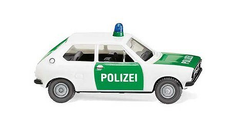 Volkswagen Polo 1 1975 escala HO Wiking 3646 - montado -- policía | Zustand: New
