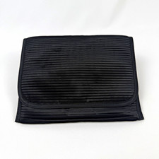 Vintage Satin Clutch, Padded with Snap Closure, 10 x 6 in, Made in Hong Kong
