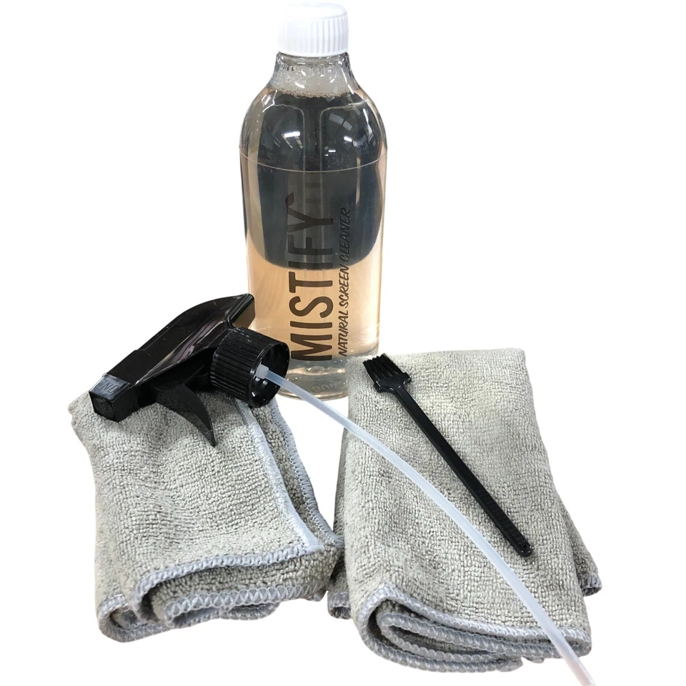 Mistify Natural Screen Cleaner Eco Friendly Non Toxic 500ml Spray with Cloths - Image 2 of 4