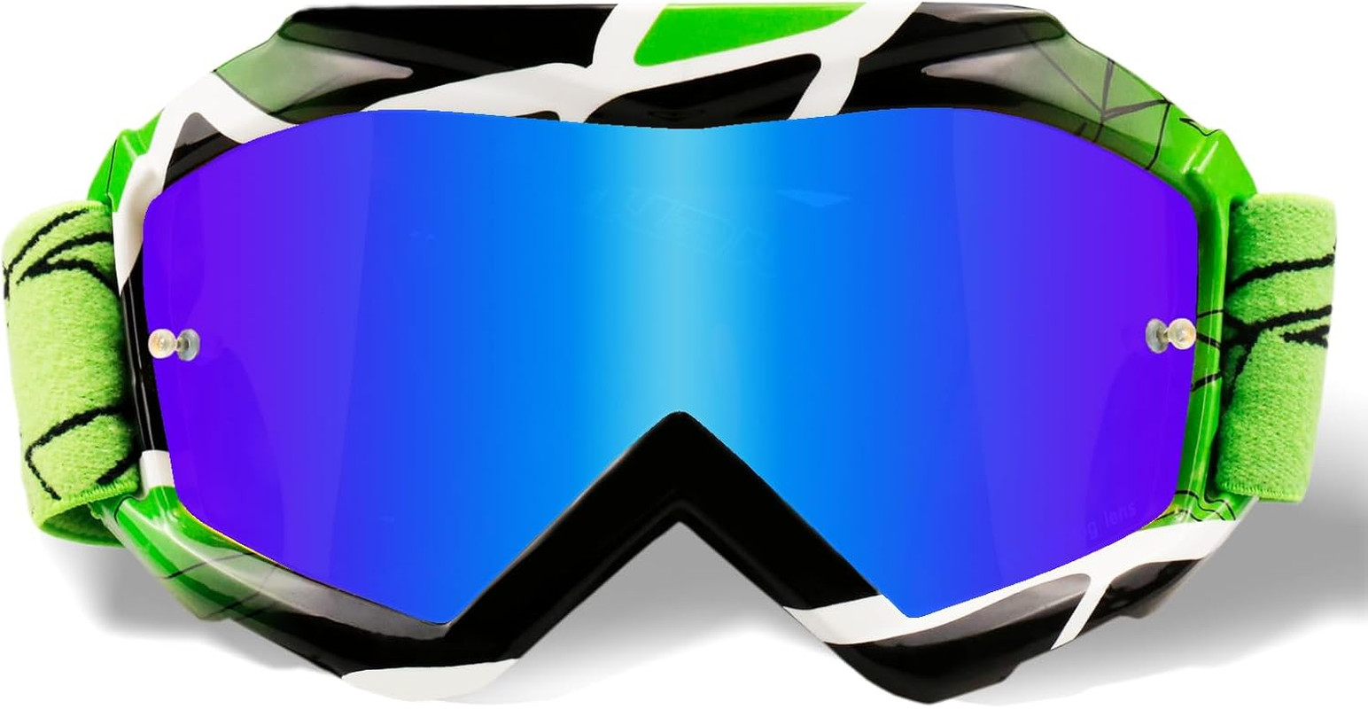 Lunettes de motocross enfants et masque de sécurité anti-poussière réglable