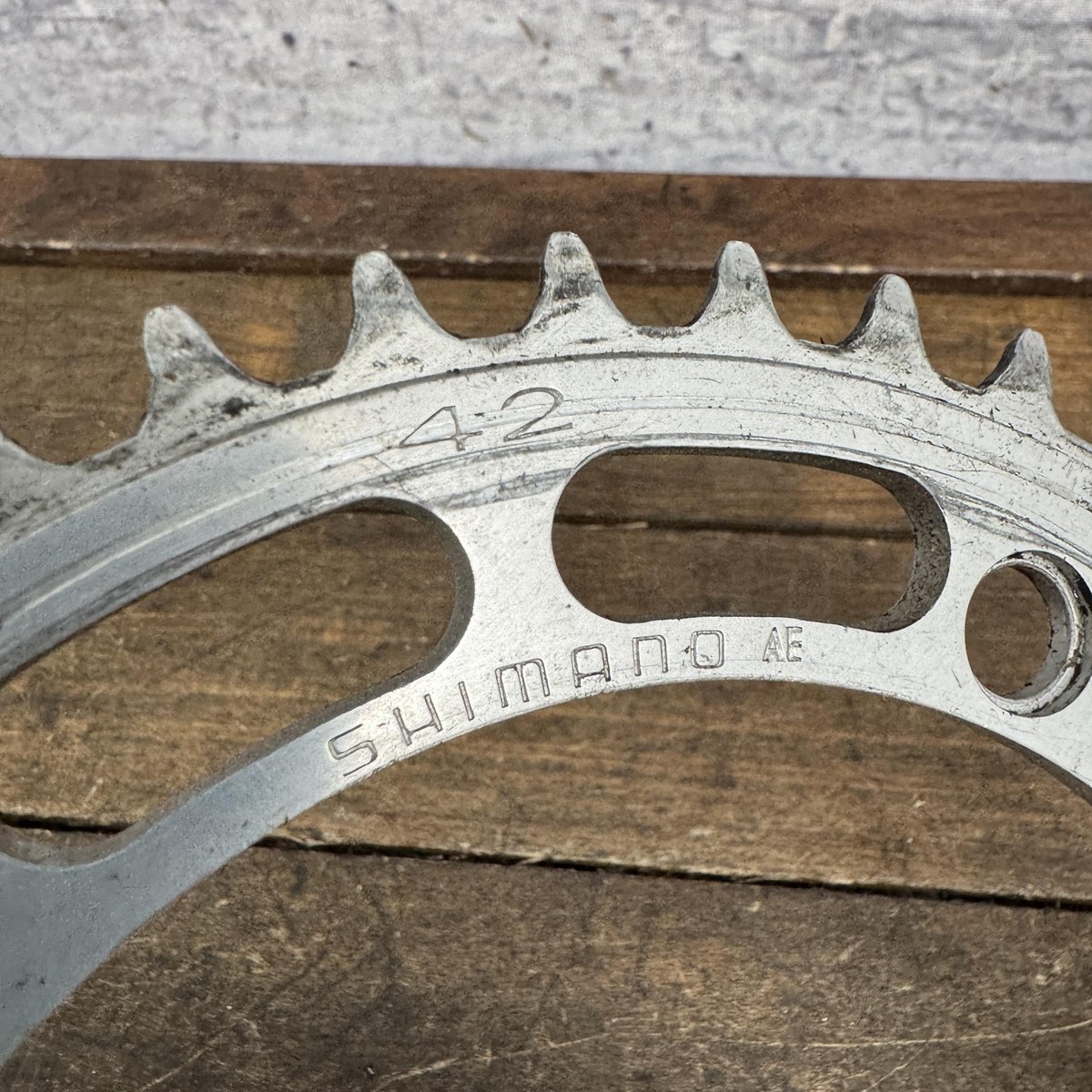 Vintage Shimano 42T Chainring 130 BCD 5-Bolt Road Bike Dura Ace