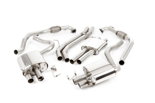 Milltek Auspuffanlage Polished Tips Oval - 16+ Audi S4 B9 / 17+ Audi S5 B9-image