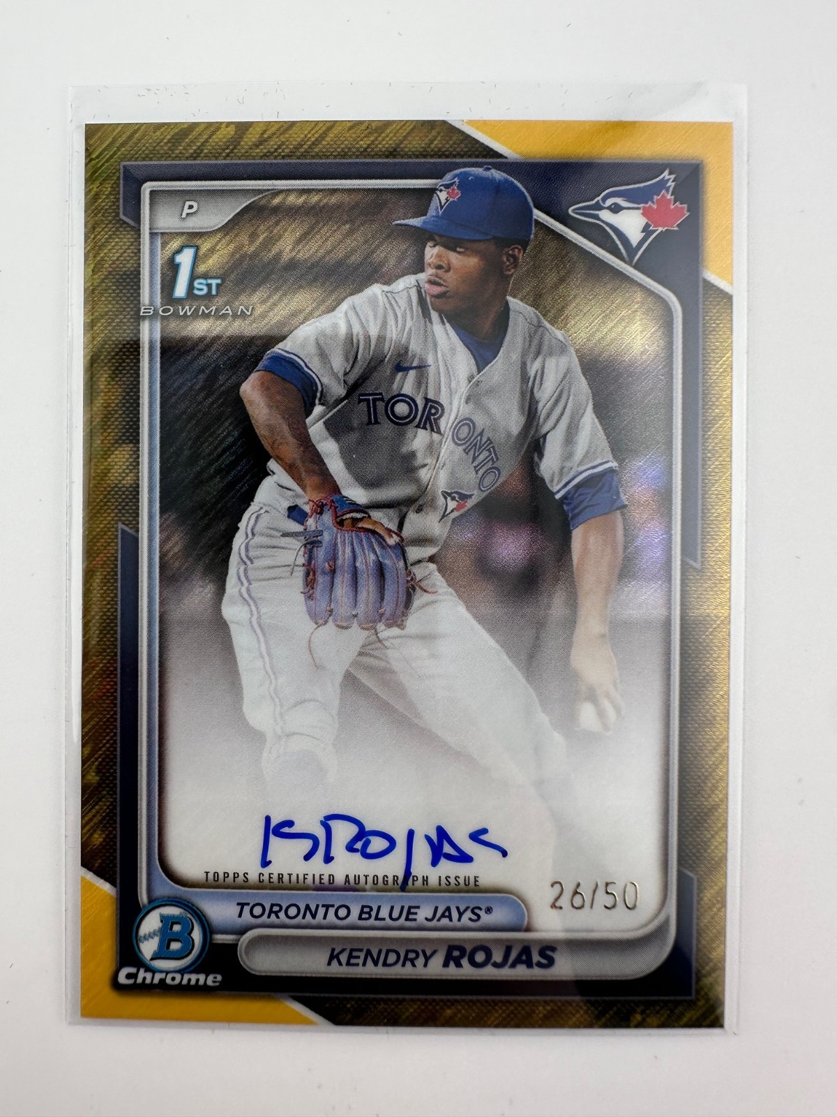 2024 Bowman Chrome - Prospect Auto Kendry Rojas #CPA-KR Gold Shimmer /50