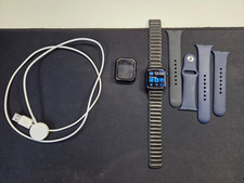 Apple Watch S6 40mm Blue Aluminum Case with Deep Navy Sport Band and extras