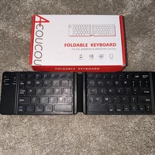 Mini Folding Keyboard Bluetooth Wireless Portable Universal Foldable Keyboard wi