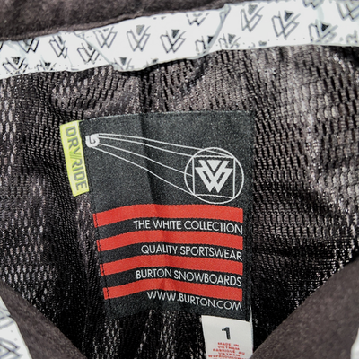 Pantalon De Ski Burton The White Collection Pour Enfant - Gris, Taille L, Super Chaud Et Confortable Pour Les Journées à La Montagne