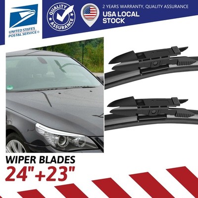 2Pcs Front 24'' & 23'' Windshield Wiper Blade For BMW 528i 528xi 530i 2008-2010