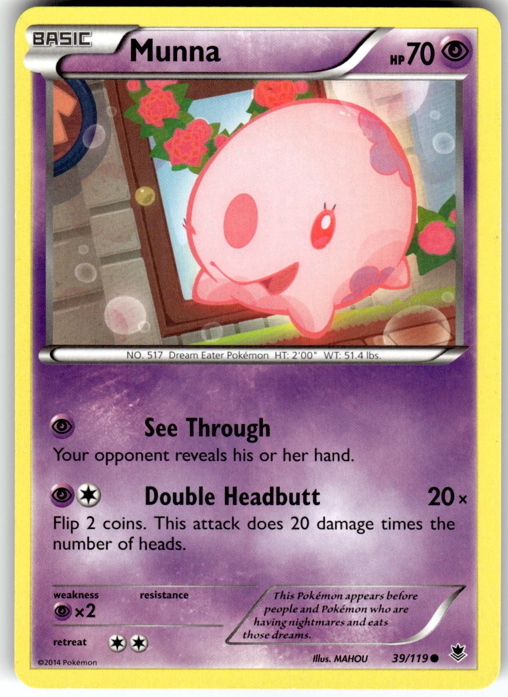 Munna XY - Phantom Forces 39/119 2014 NM