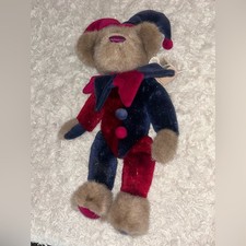Boyds Bears Jester Bear in Red and Blue