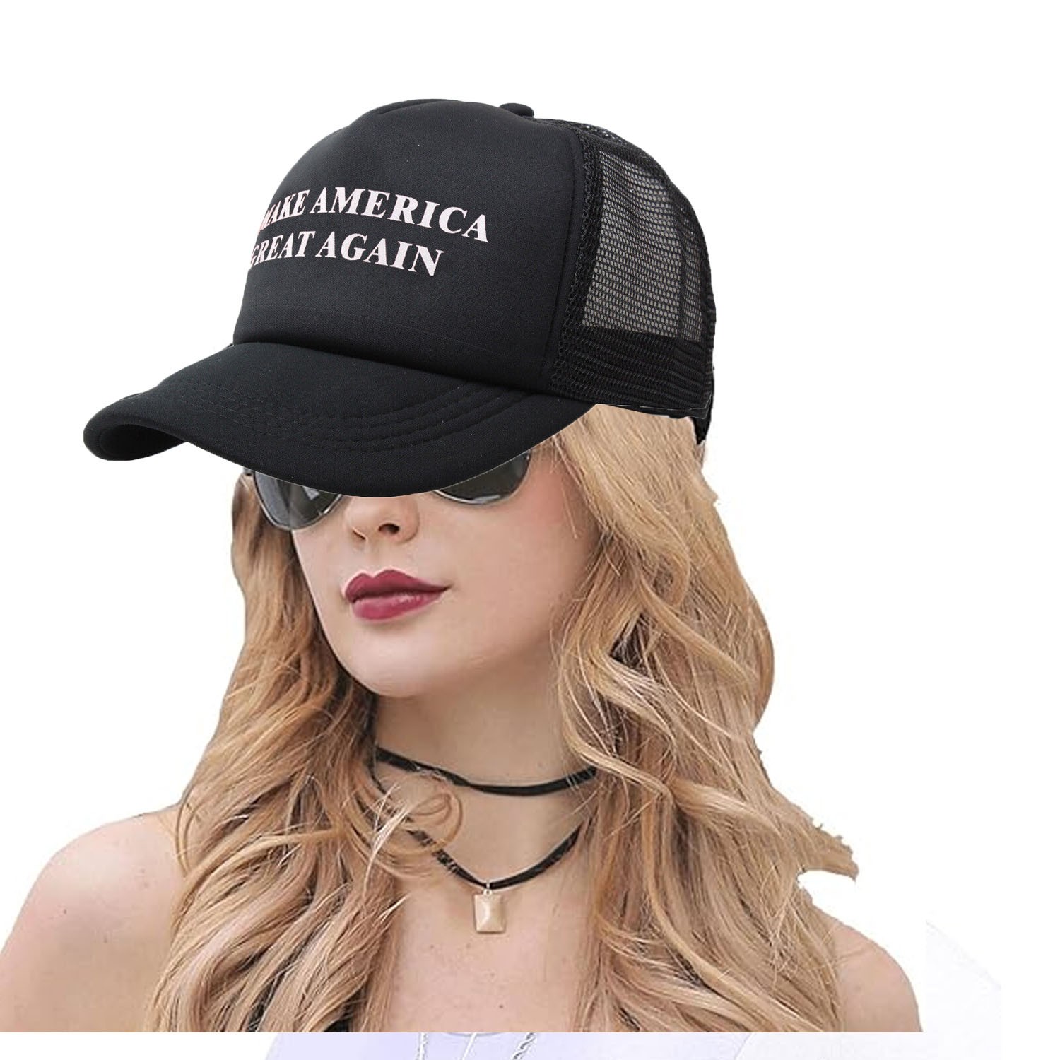 Dark MAGA Hat - Donald Trump 2024 Campaign Cap - USA Make America Great Again
