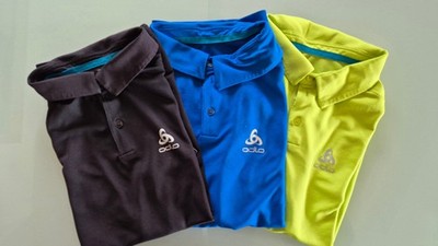 Odlo F-DRY Herren Poloshirt, Größe S, 3er Set