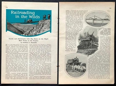 ''Spitzel ~ Abenteuer mit großem Spiel in den Nachtpostzügen'' Tropen 1926 Artikel