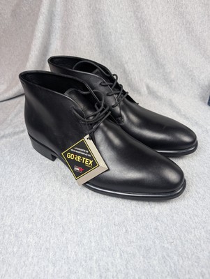 NWT ECCO Citytray GTX Chukka Boots Men s 44 / US 10-10.5 Black Leather Gore-Tex
