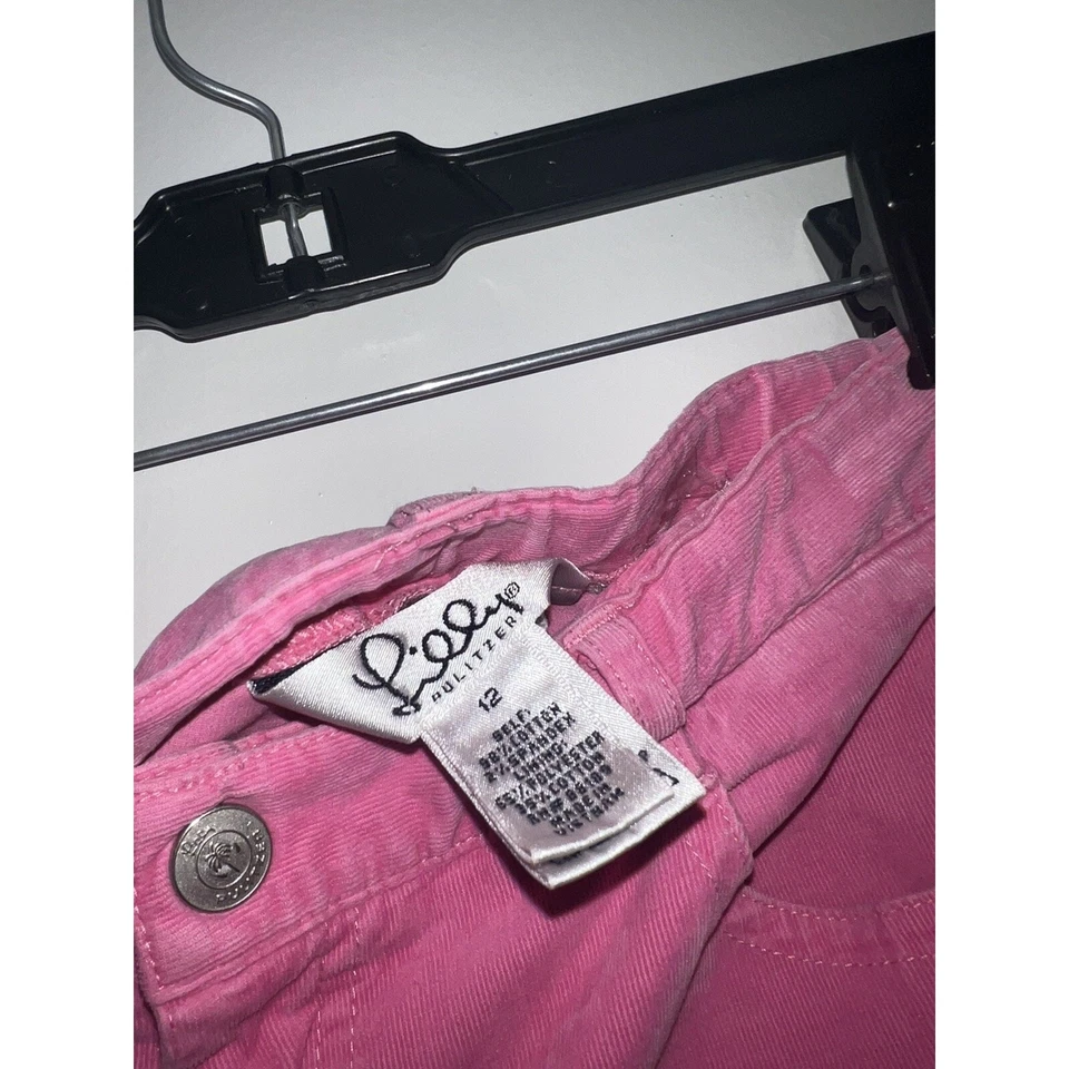 Lilly Pulitzer Rosa Pana Niñas Juventud Pantalones Preppy Talla 12 Foto 3 de 4