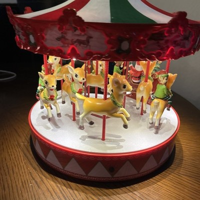 Mr. Christmas Vintage Carousel Christmas Decoration, Multi