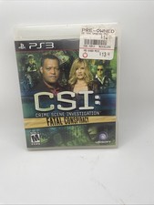 CSI: Crime Scene Investigation - Fatal Conspiracy (Sony PlayStation 3, PS3 2010)