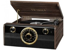 Tourne-Disque Avec Radio VTA-240B, Marron - B