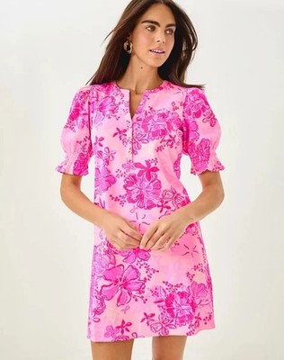 (取寄) リリー ピュリッツァー レディース デルシー ドレス Lilly Pulitzer women Delsie Dress Parigi Pink Supporting Squad NWT Lilly Pulitzer Delsie Dress Parigi Pink Supporting Squad