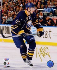 Tyler Myers SIGNED 8x10 Photo Buffalo Sabres PSA/DNA AUTOGRAPHED